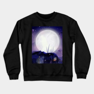 Moonlit Landscape Crewneck Sweatshirt